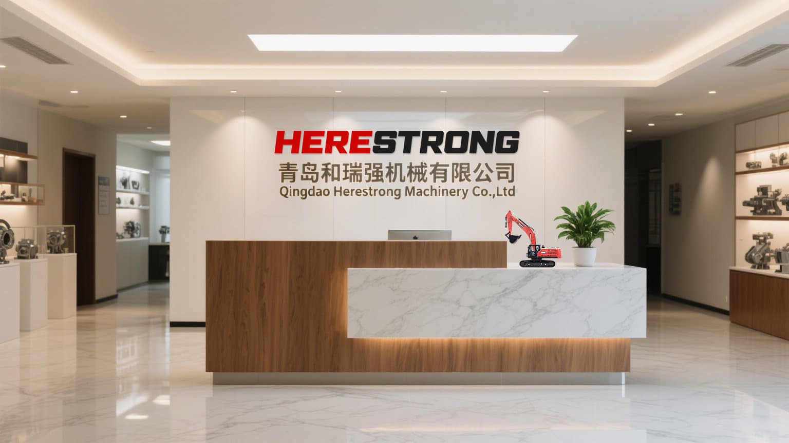 Reception area of the HERESTRONG office in Qingdao